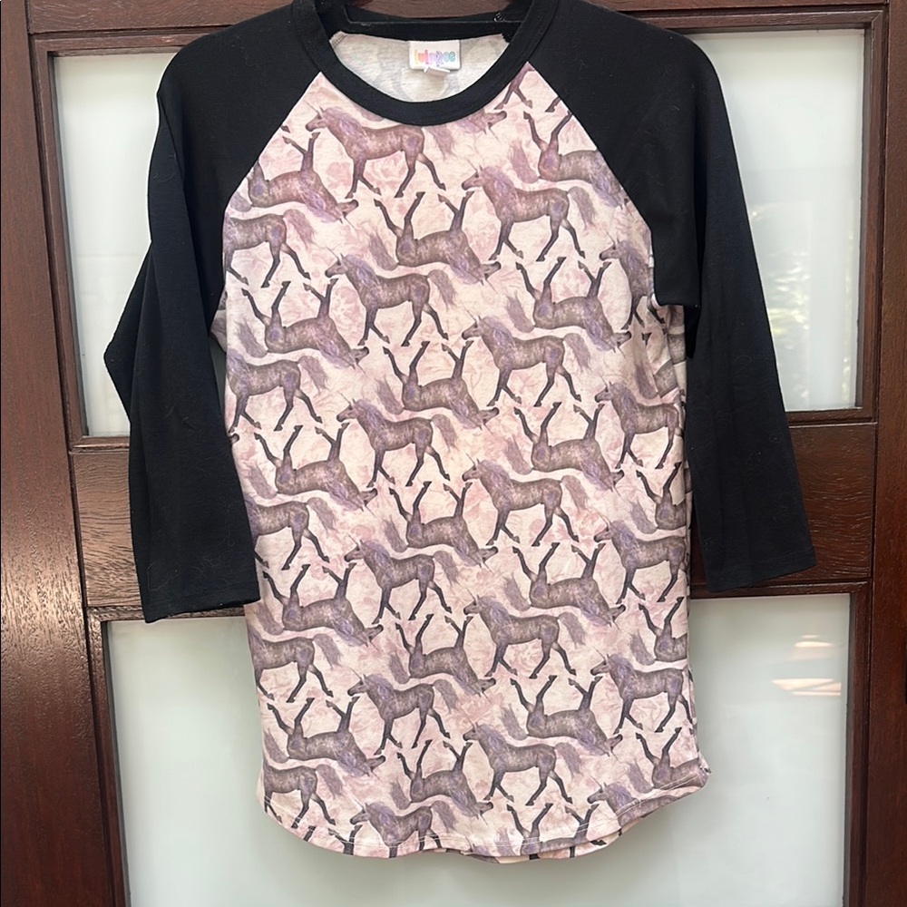 LuLaRoe Unicorn Pattern Jersey Top